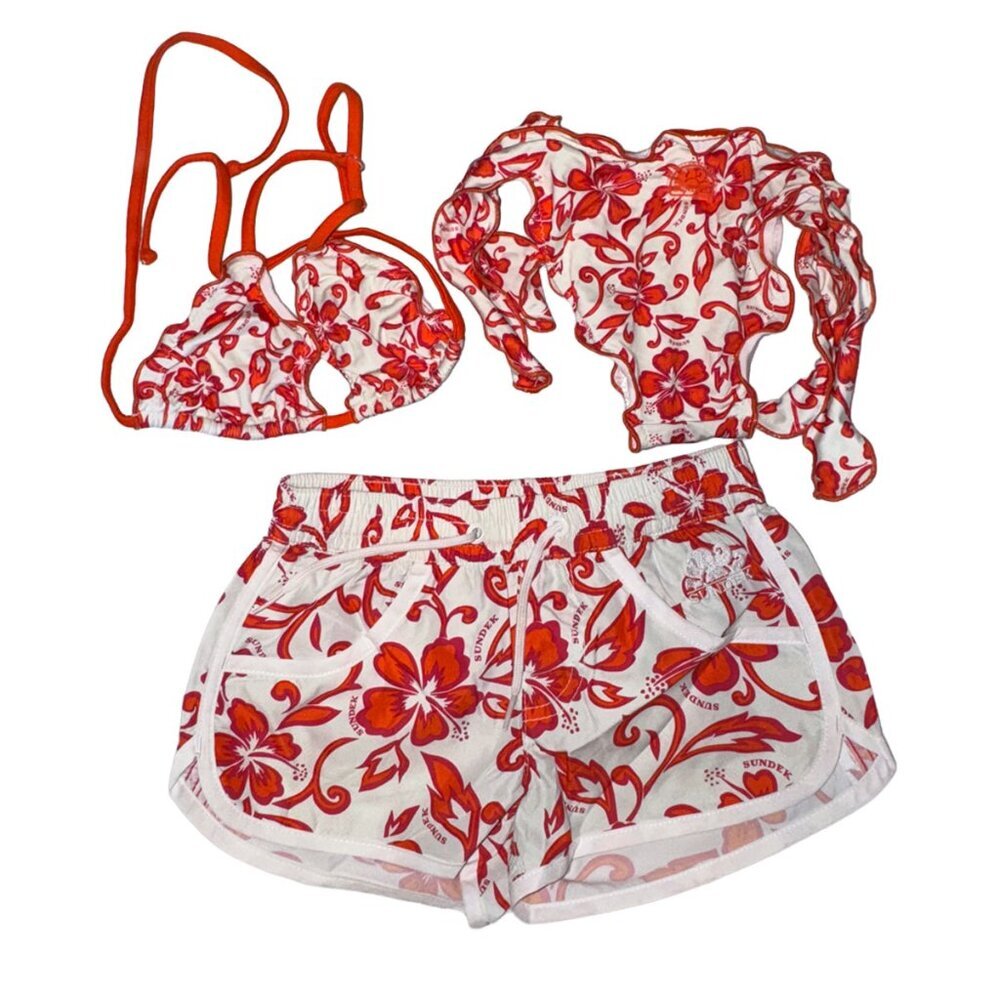 Sundek Girl Bikini Set and matching swim shorts NWOT